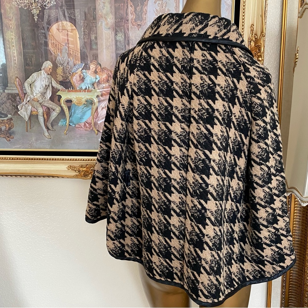 Vertigo Paris Houndstooth Cape Jacket - image 2
